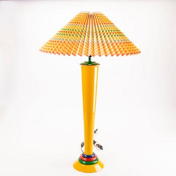 Olivier Vilatte a set of two painted table lamps later part of the 20th century.