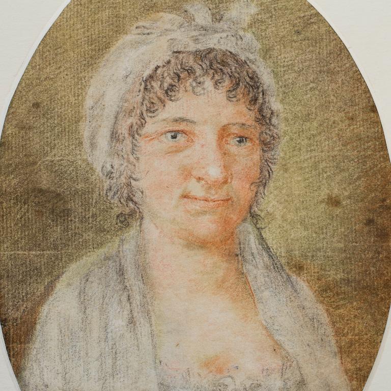 OKÄND KONSTNÄR OMKRING 1800 , Chalk drawing.