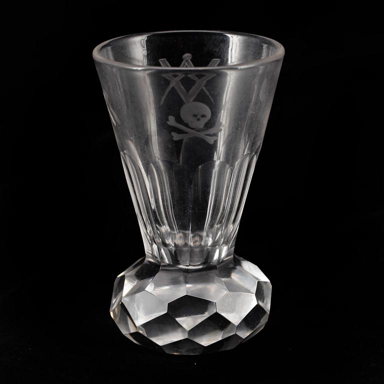 SPETSGLAS, 6+2 st. 1800/1900-tal.