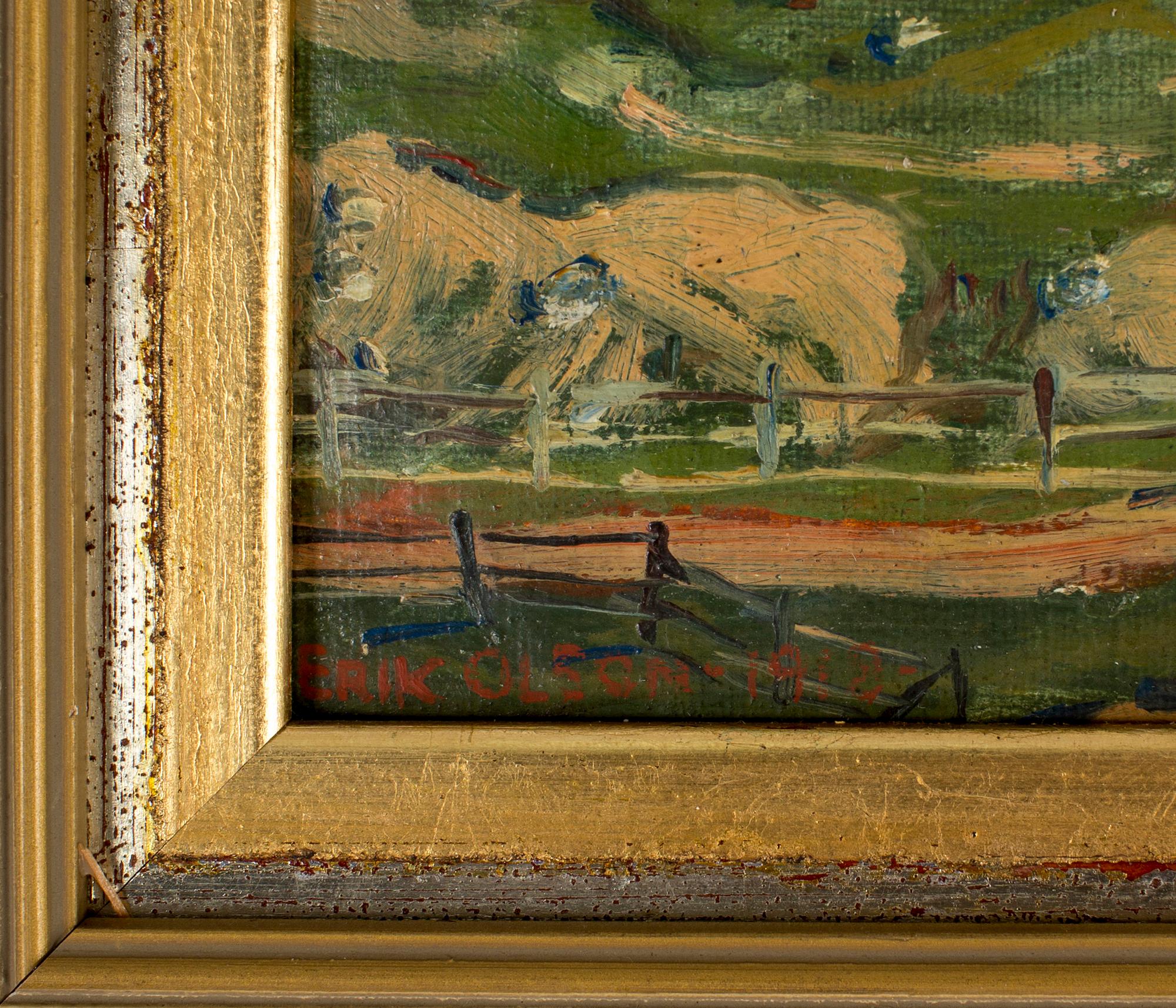 ERIK OLSON, olja på duk, signerad och daterad 1918.