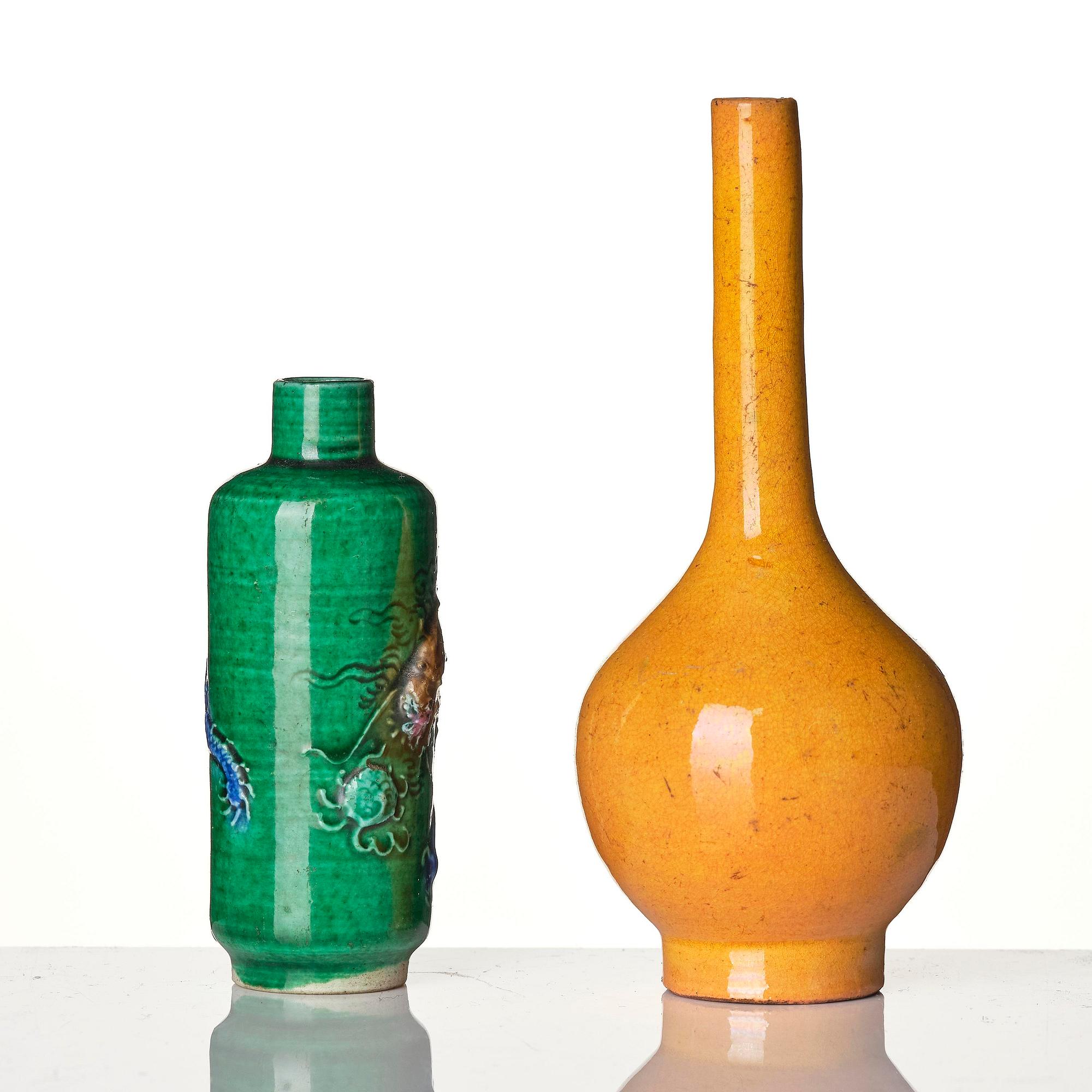 A group of four monochromes, Qing dynasty, 18/19th century.