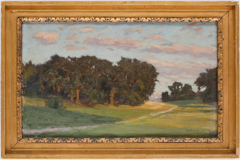 GOTTFRID KALLSTENIUS, olja på pannå, signerad och daterad 00.