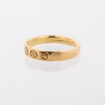 RING, 18K guld. Jan Lambert Kruse, 1992.