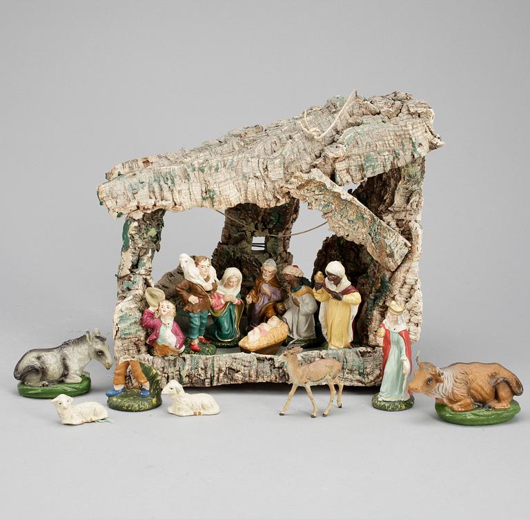 JULKRUBBA med FIGURER, 1900-tal.