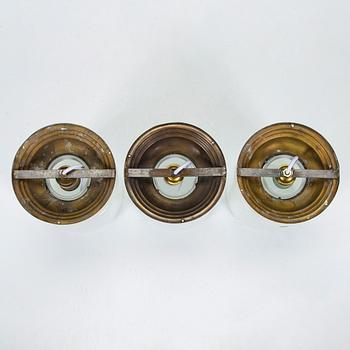 Three 1930s ceiling lamps.