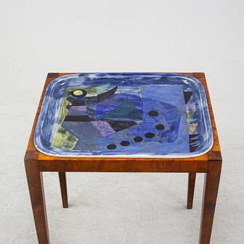 Sylvia Leuchovius, a faiance tray table, Rörstrand.