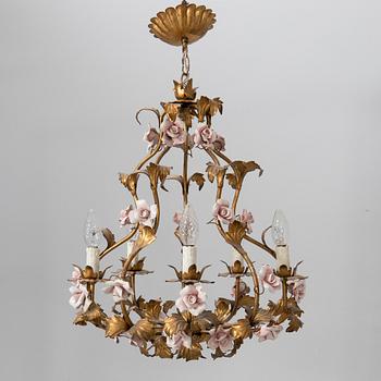 Ceiling lamp Louis XV style, first half of the 20th century.