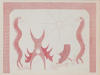 MAPP, 6 grafiska blad, "Fantastika", AH Grafik Ab, Stockholm. Signerade och numrerade 122/275.