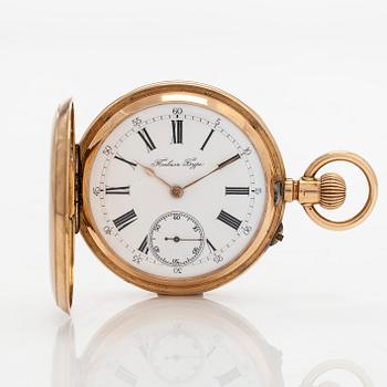 Paul Buhré, pocket watch, hunter case, 49 mm.