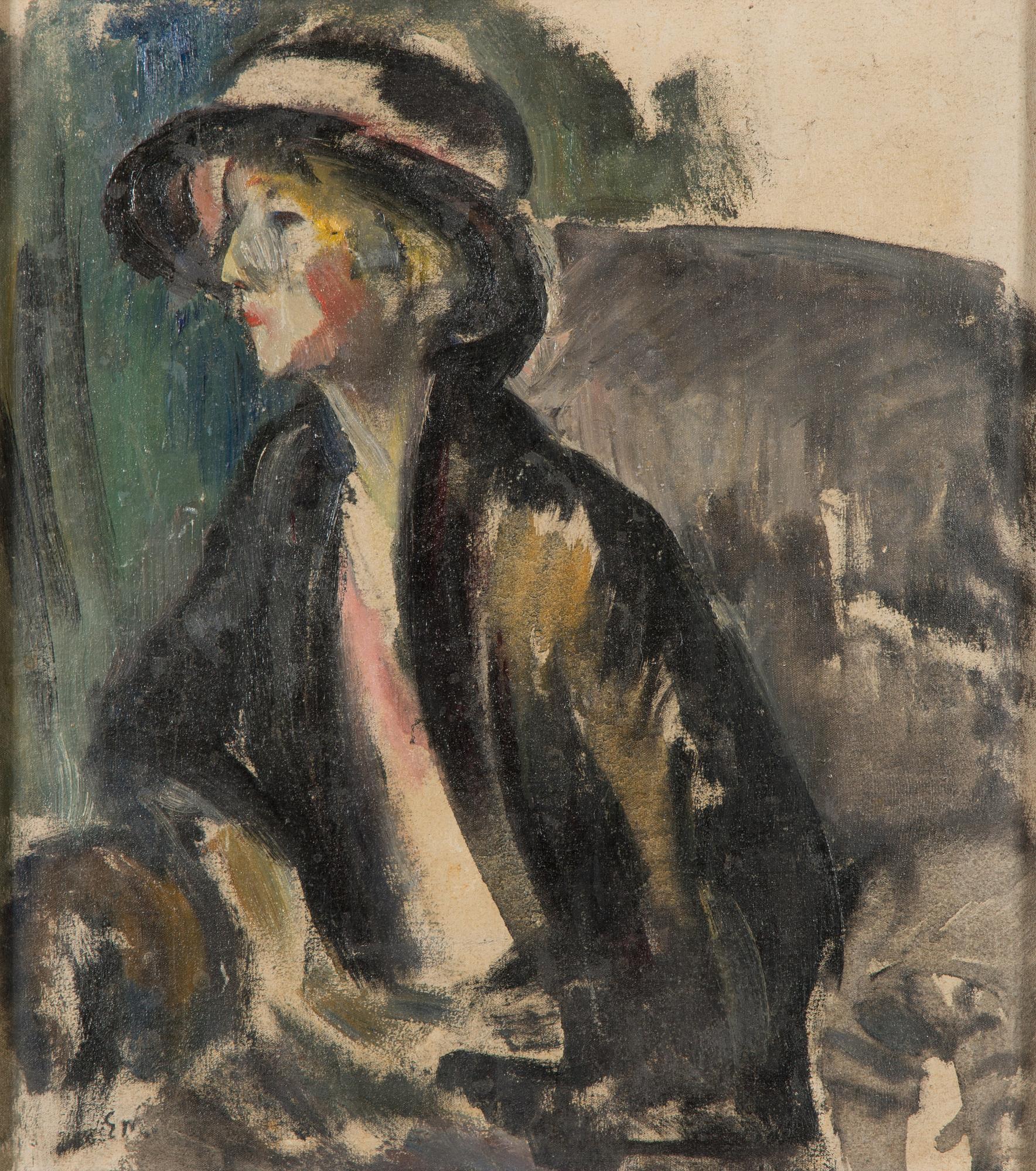 Eemu Myntti, olja på pannå, signerad.