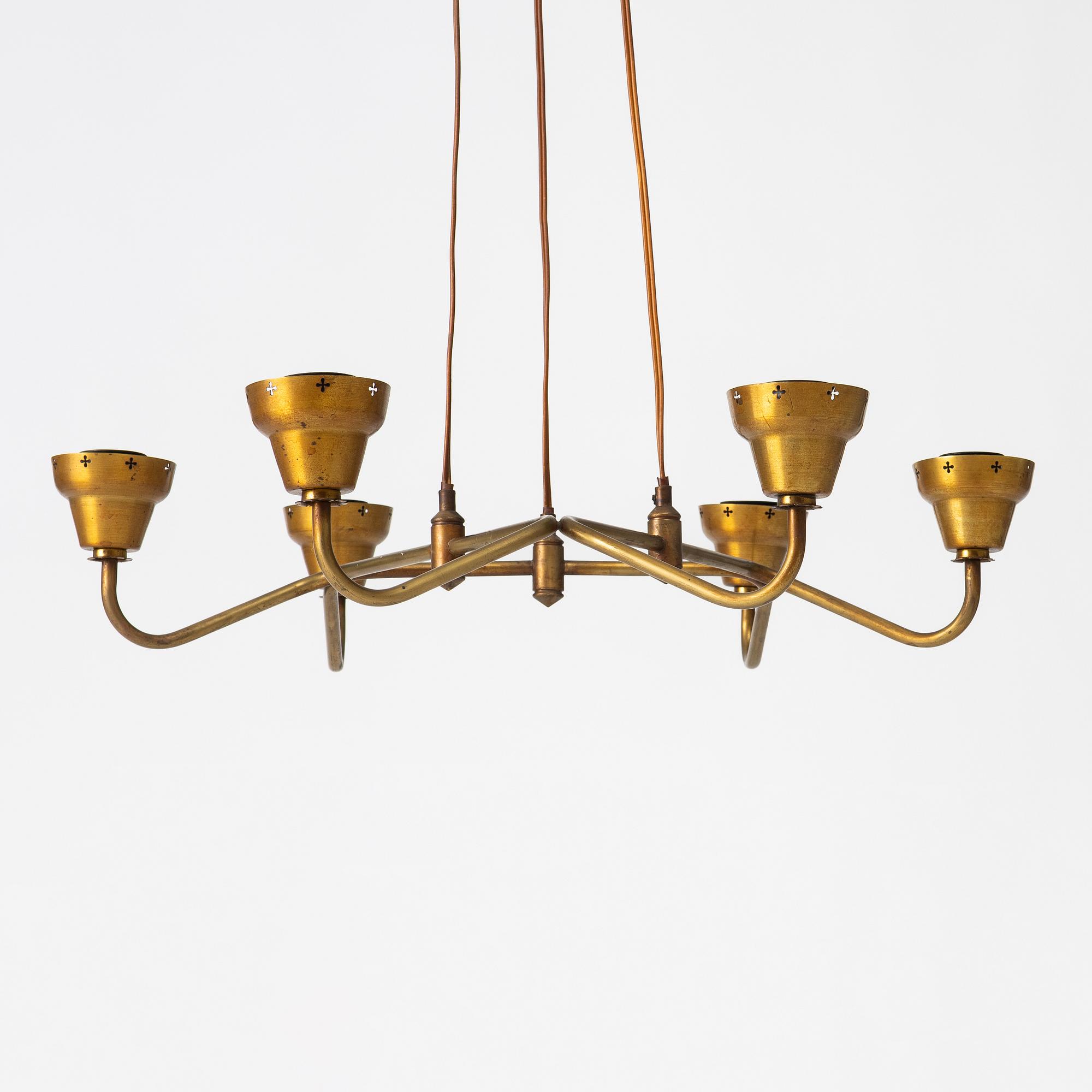 Edvard Hagman AB, a ceiling lamp model "682", Norrköping, 1950s.