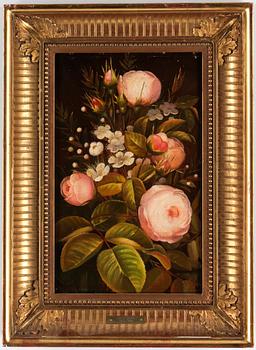 JOHAN LAURENTS JENSEN, hans art, olja på duk, otydligt signerad.