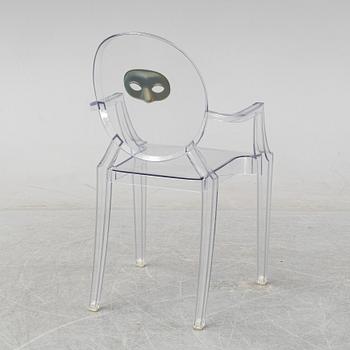 Philippe Starck, a 'Louis Ghost' plastic chair, Kartell, Italy.