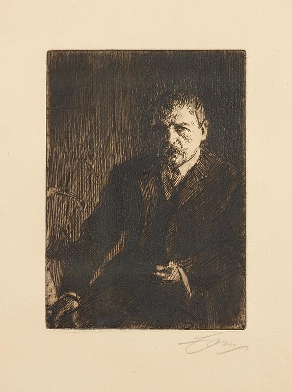 Anders Zorn, "Self portrait 1904 I".