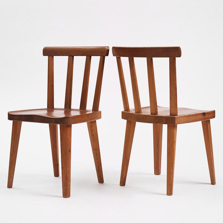 Axel Einar Hjorth, stolar, fyra stycken, "Utö", Nordiska Kompaniet, 1930-tal.