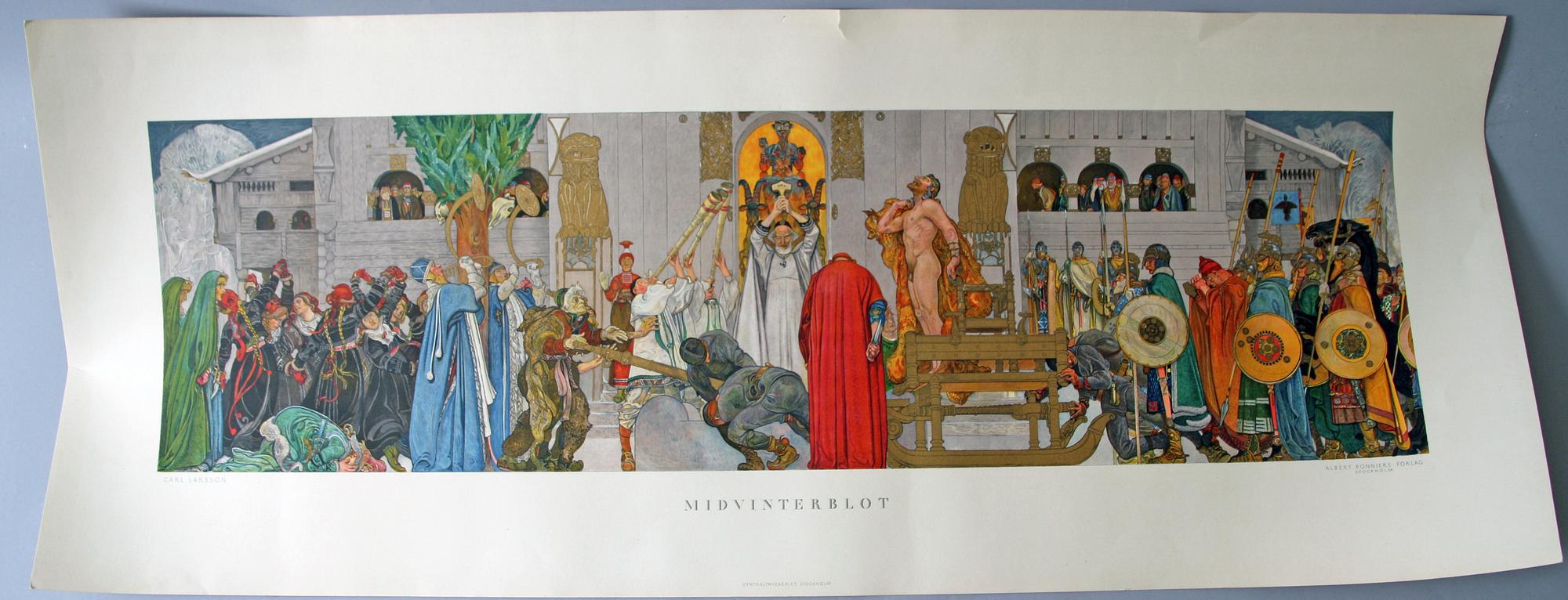 CARL LARSSON, efter, färglitografi.