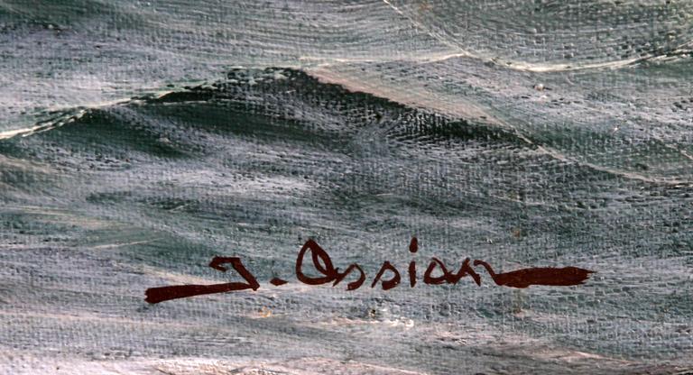 JOHAN OSSIAN ANDERSSON, olja på duk, sign.