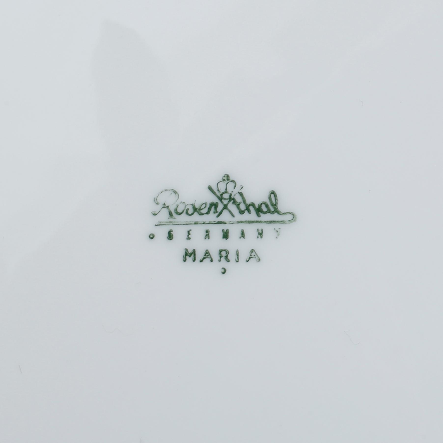 SERVIS, ca 54 delar, porslin, "Maria Björnbär", Rosenthal, 1900-talets andra hälft.