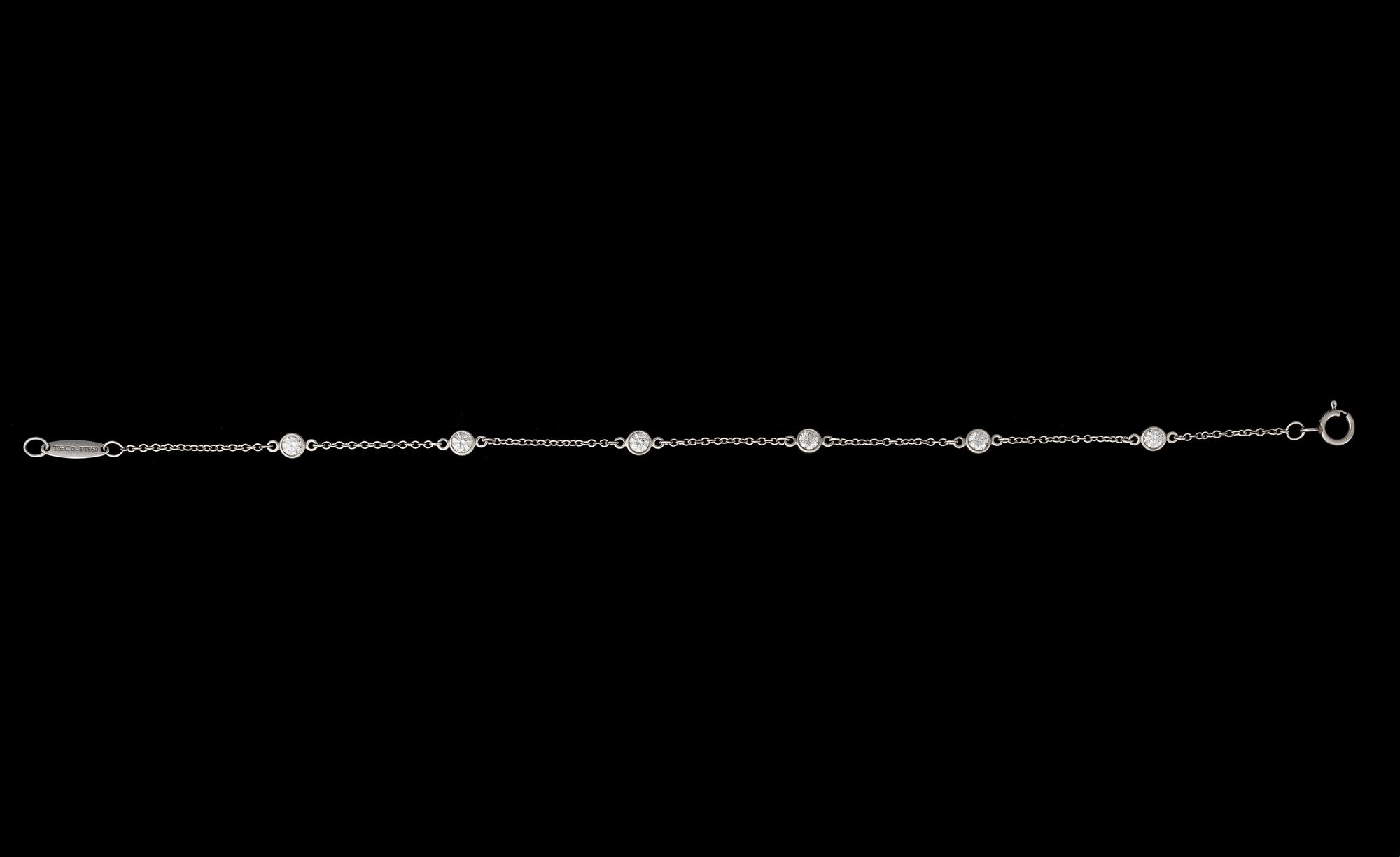 A BRACELET,  Elsa Peretti, Tiffany & Co. Platinum, brilliant cut diamonds.