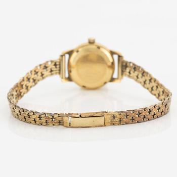 Omega, Ladymatic, wristwatch, 18K gold, bracelet in 14K gold, 22 mm.