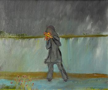 Beppe Wolgers, Translation: "Girl with a bouquet of flowers".