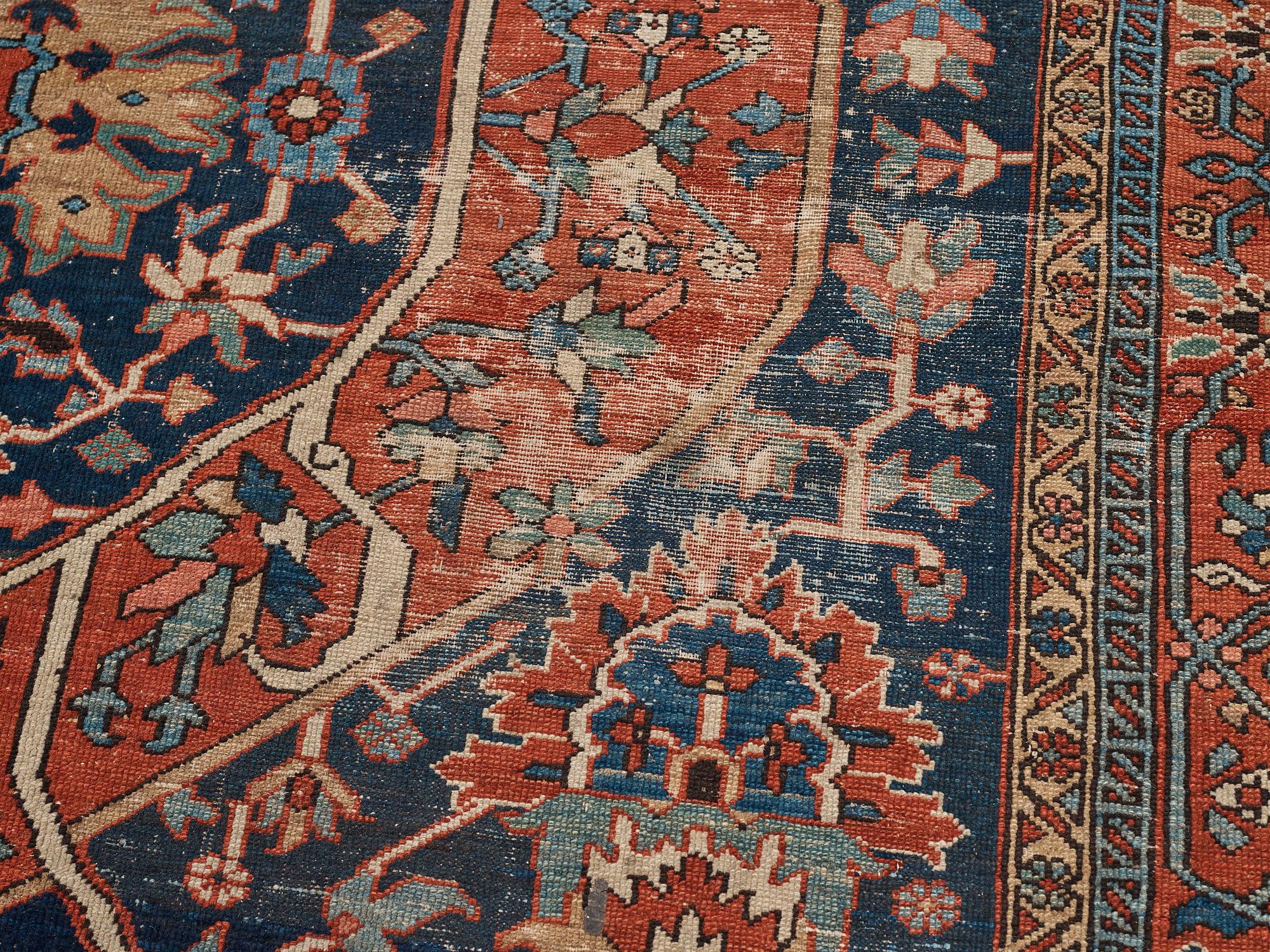 A CARPET, an antique northwest Persian, ca 414-425 x 248,5-260 cm.