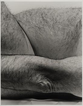 John Coplans, "Lying Figure, four panels", 1990.