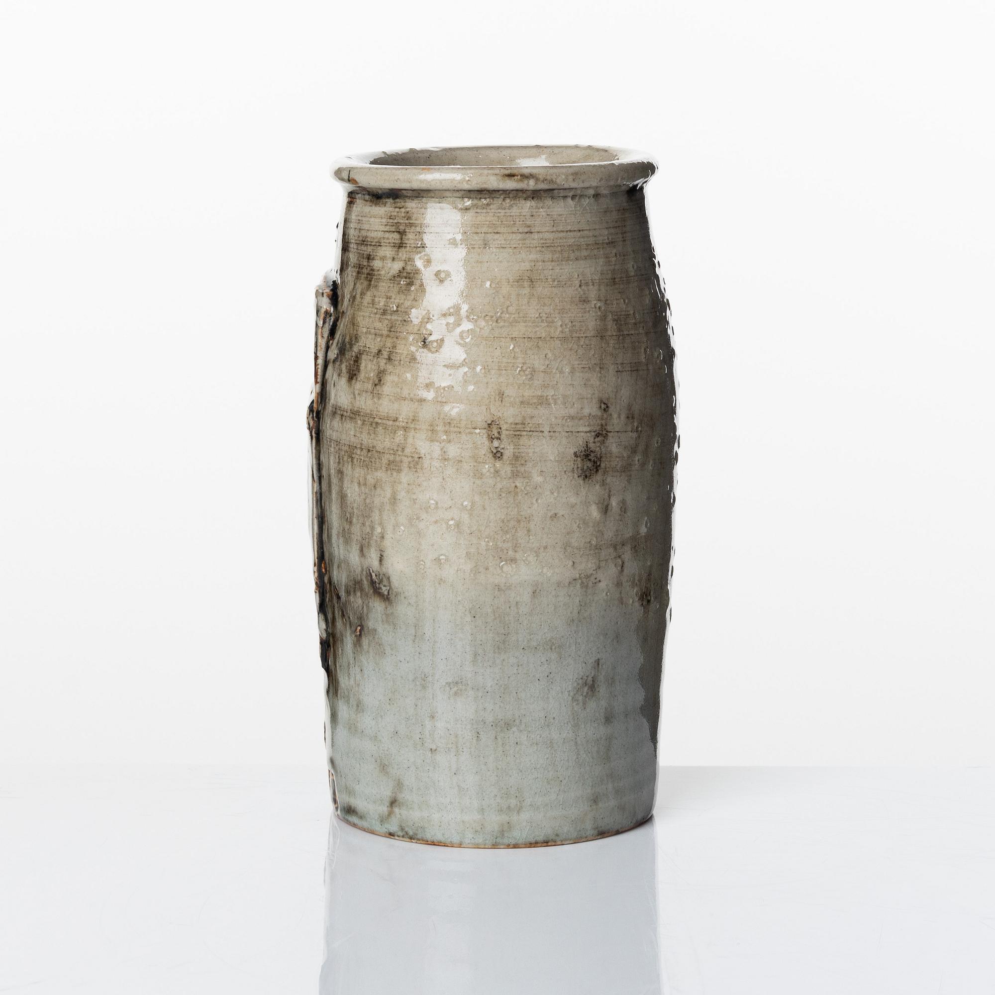 Stig Lindberg, a stoneware vase, Gustavsberg studio, Sweden 1960.