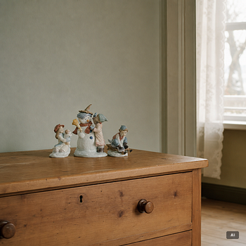 Lladró, figurines, 3 pcs, "Winter whimsy collection": "I'll keep you warm", "Look out below!", "Talk to me!", Spain.