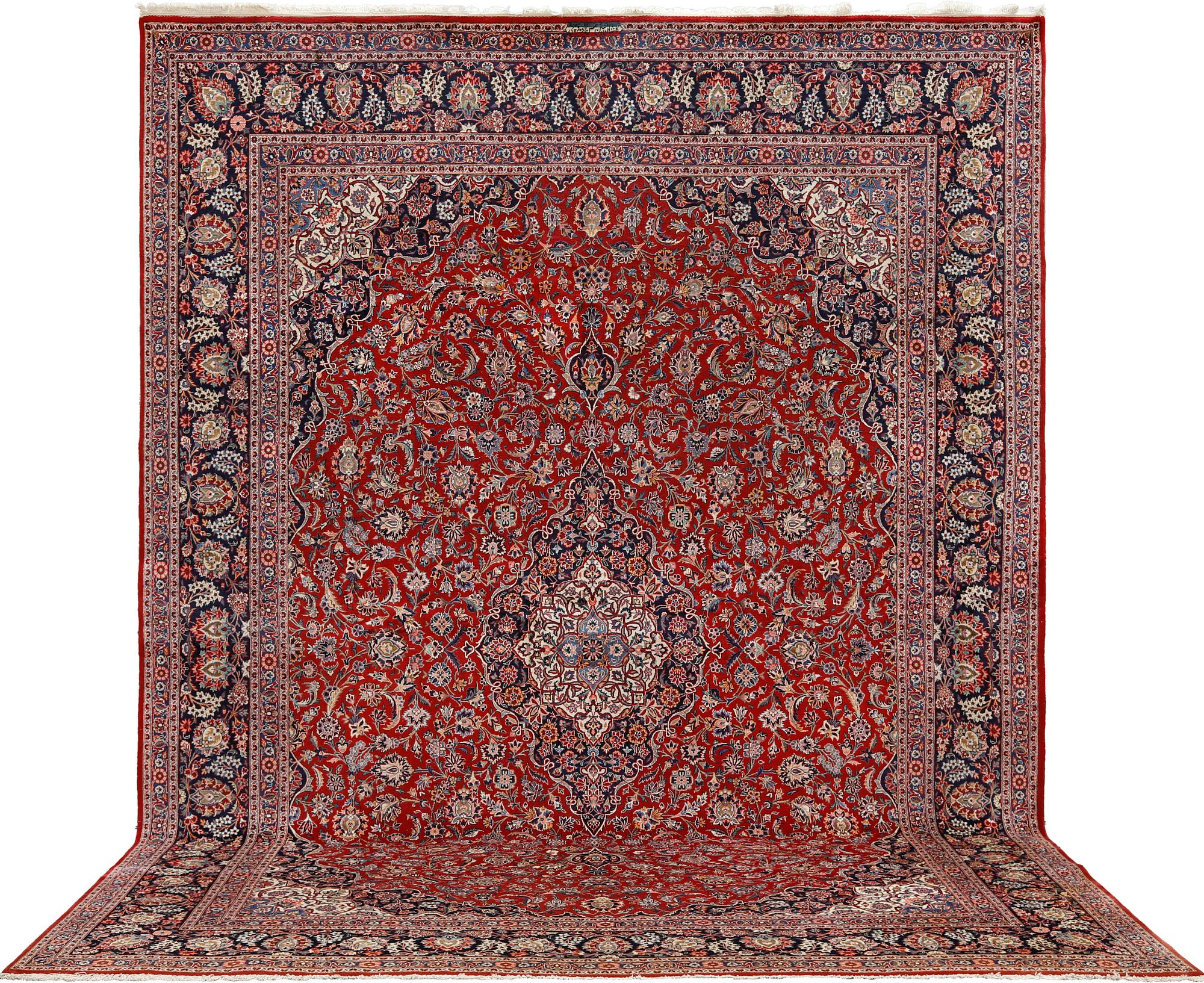 Matta, Keshan Signerad, ca 459 x 316 cm.