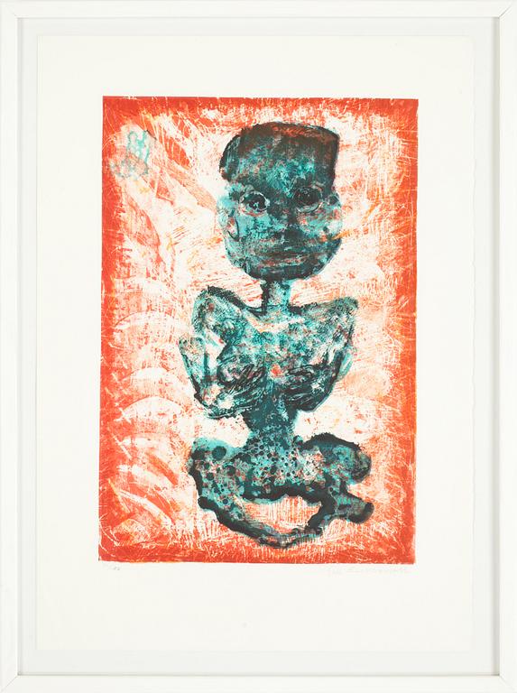 EVA ZETTERWALL, färglitografi, signerad och numrerad 90/125.