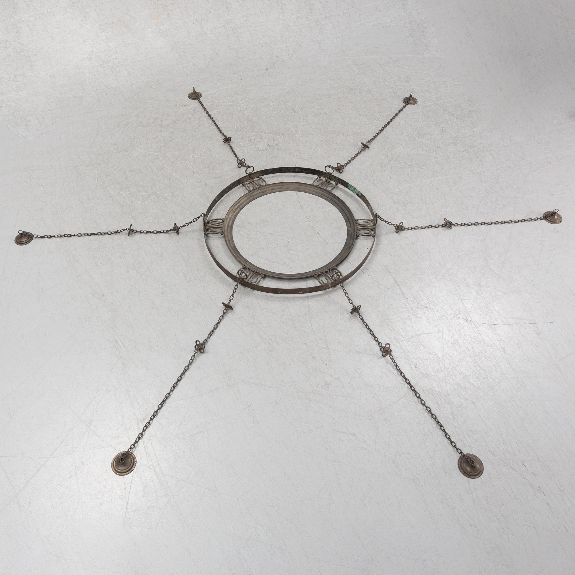 Hanging lamp, probably 1920's.