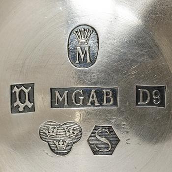 5 pieces of silver goods, including CG Hallberg, 20th century.