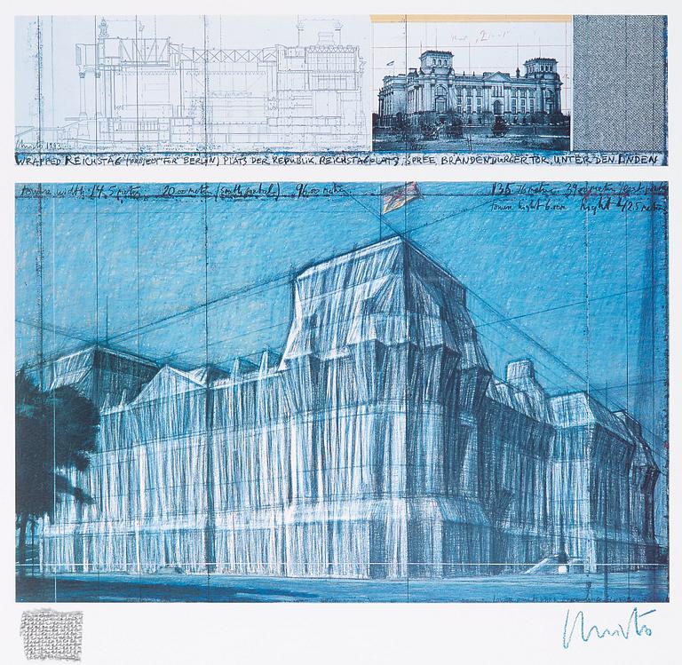 Christo & Jeanne-Claude, "Wrapped Reichstag, (Project for Berlin)".