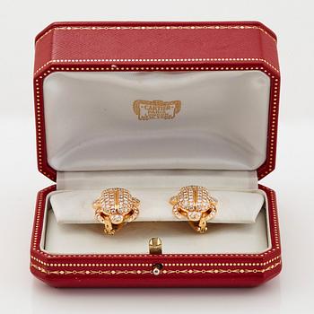 Cartier "Scarab" a pair of earrings.