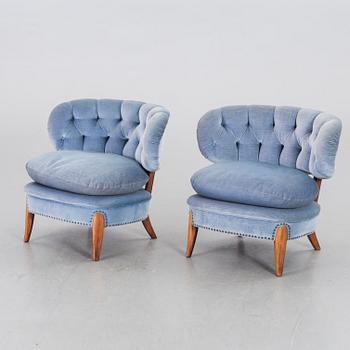 OTTO SCHULZ, a pair of easy chairs.