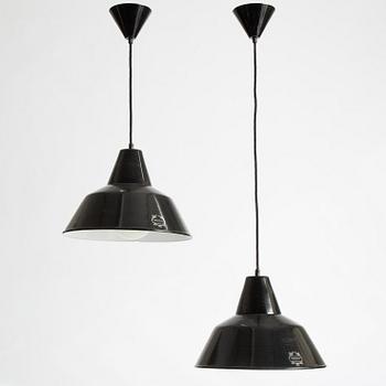 Ebolicht, a pair of ceiling lamps, anniversary model.