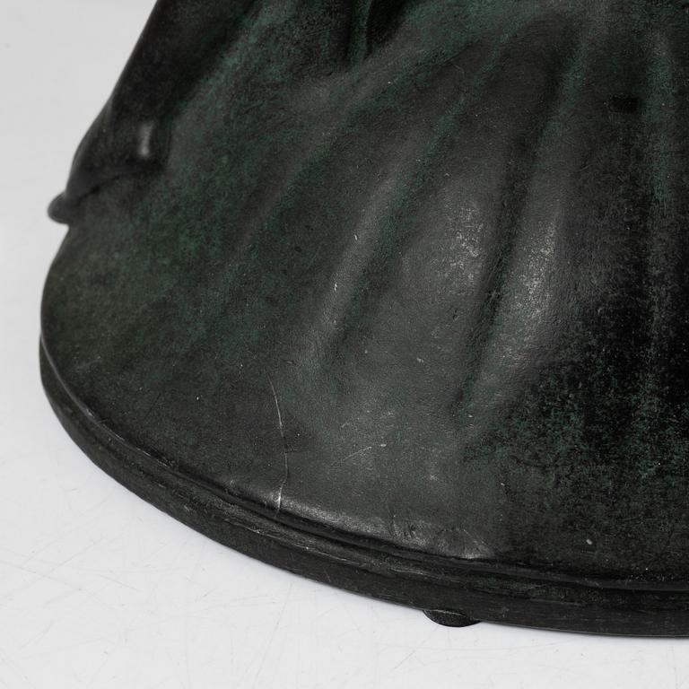 Carl Fagerberg, a ronze table lamp, Sweden, signed, presumably 1920's.
