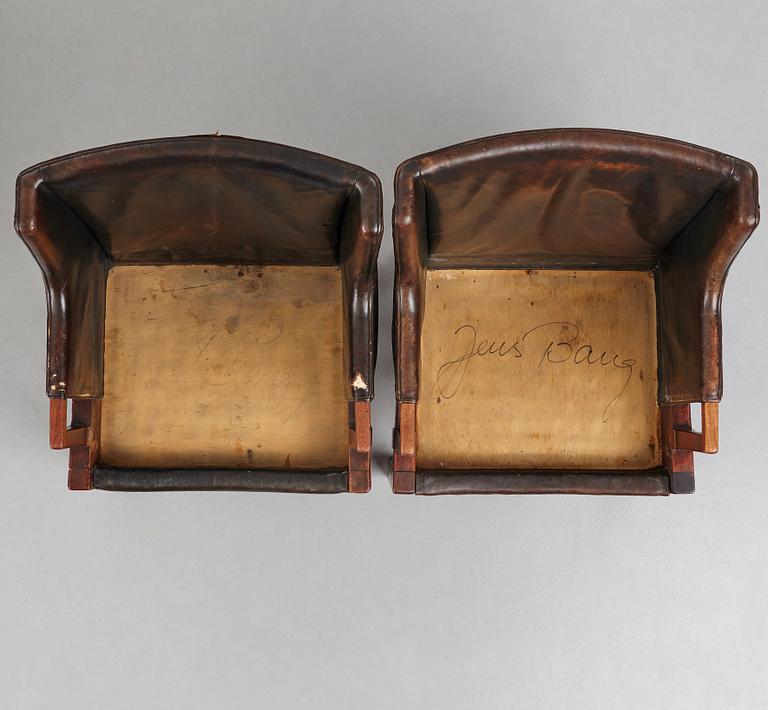HANS J WEGNER & PALLE SUENSON, 3 similar chairs for "M/S Venus" in 1948, by cabinetmaker Palle Suenson, Denmark.