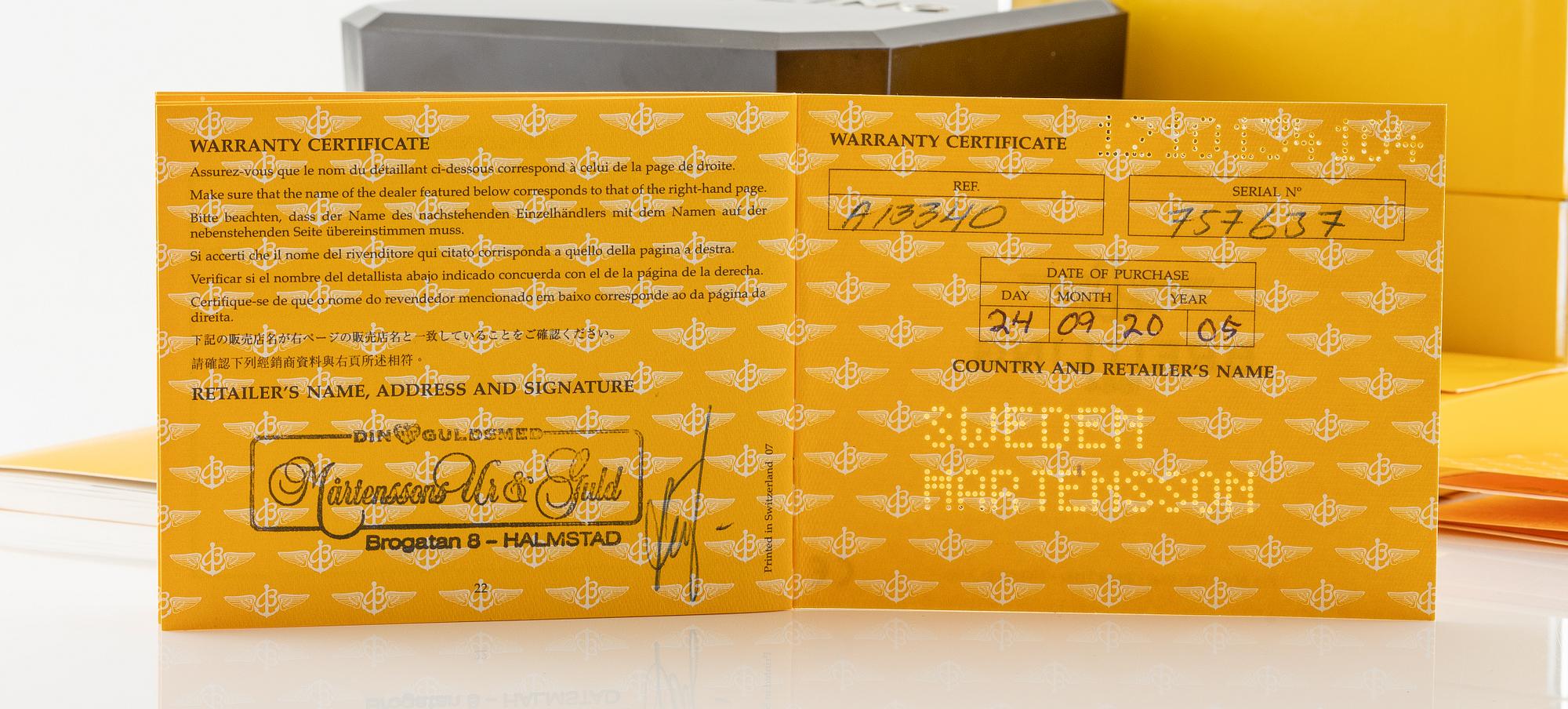 Breitling, Chrono SuperOcean, Chronometer, chronograph, wristwatch, 42 mm.