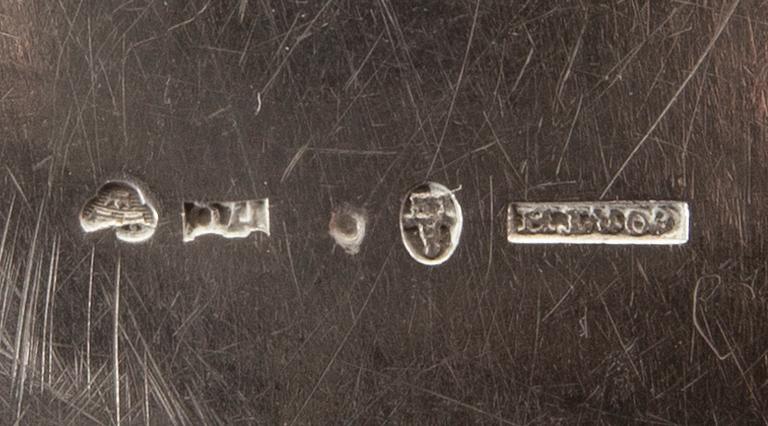 A Swedish 19th century sivler coffe pot mark of JM Corth Nyköping 1846.
