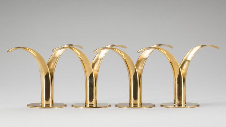 LJUSSTAKAR, 4 st, "Liljan", Ivar Ålenius Björk för Ystad-Metall.