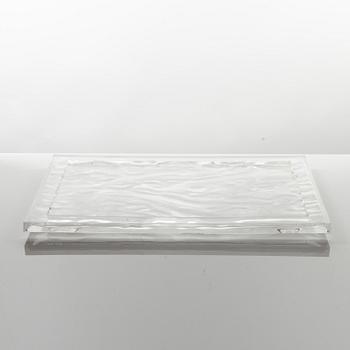 Bordslampor, 2 st, bricka samt väggklocka, Kartell, Italien.