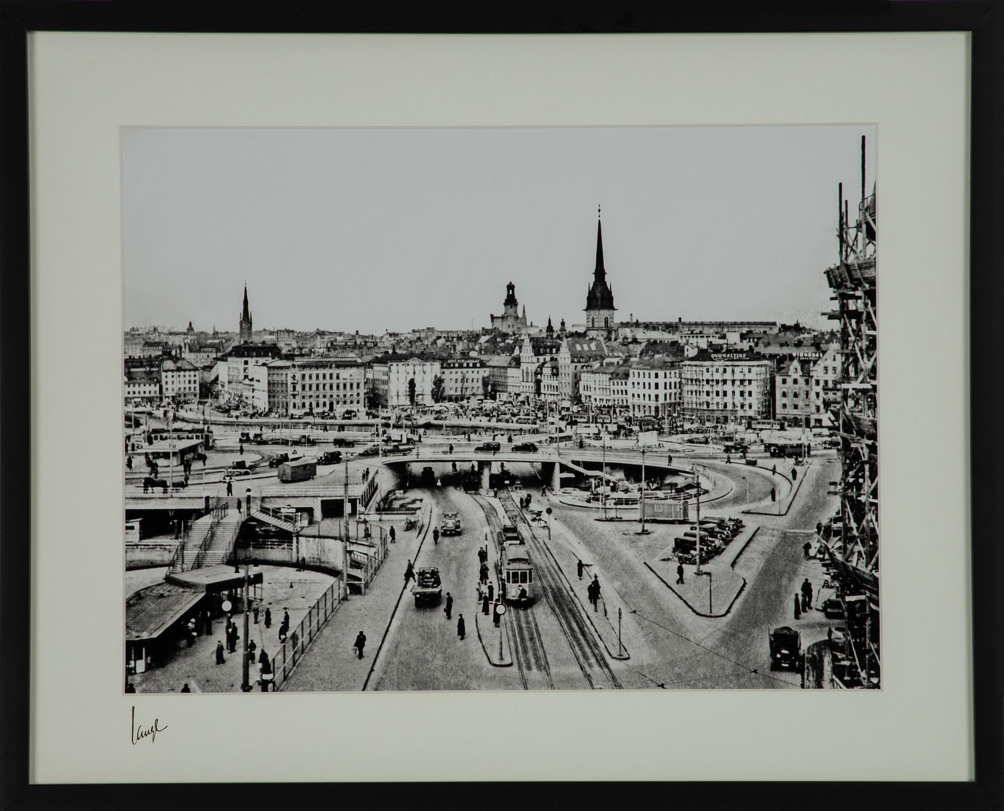 Åke Lange, "Slussen panorama 1935".