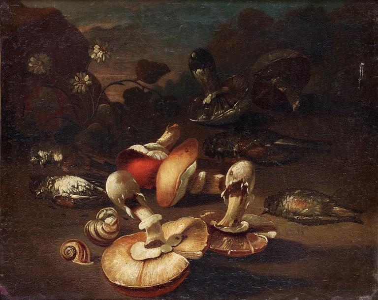 GIUSEPPE RECCO, hans krets, olja på uppfodrad duk.