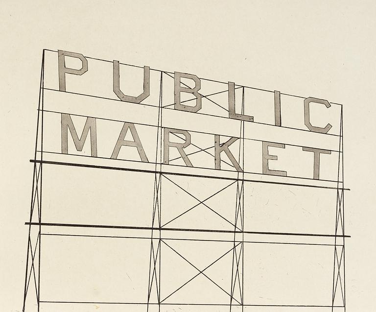 Ed Ruscha, "Public Market".