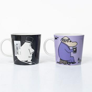 Arabia, ten Moomin mugs, Finland, 2002-2013.