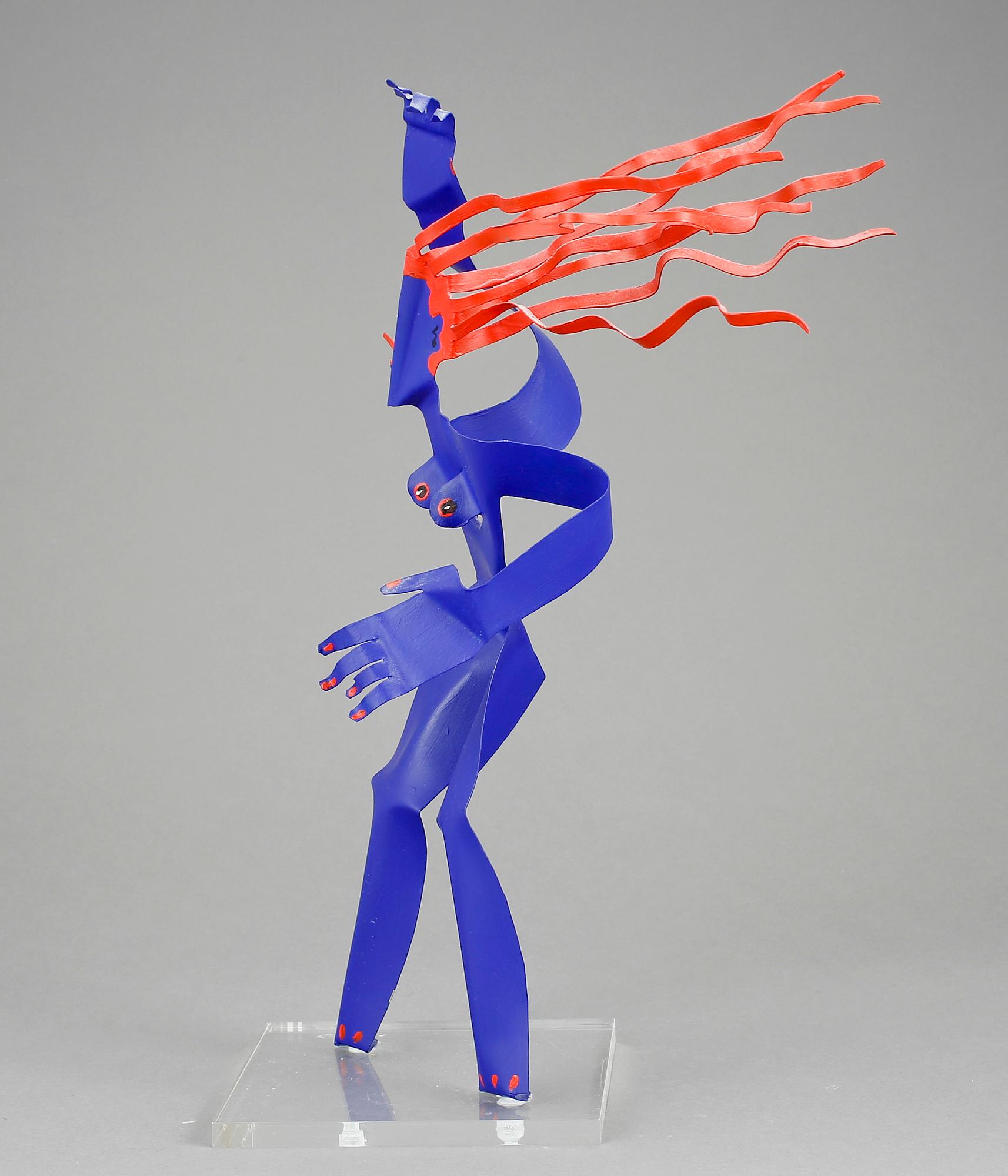 TIMO SOLIN, skulptur, plåt, signerad och daterad -97.