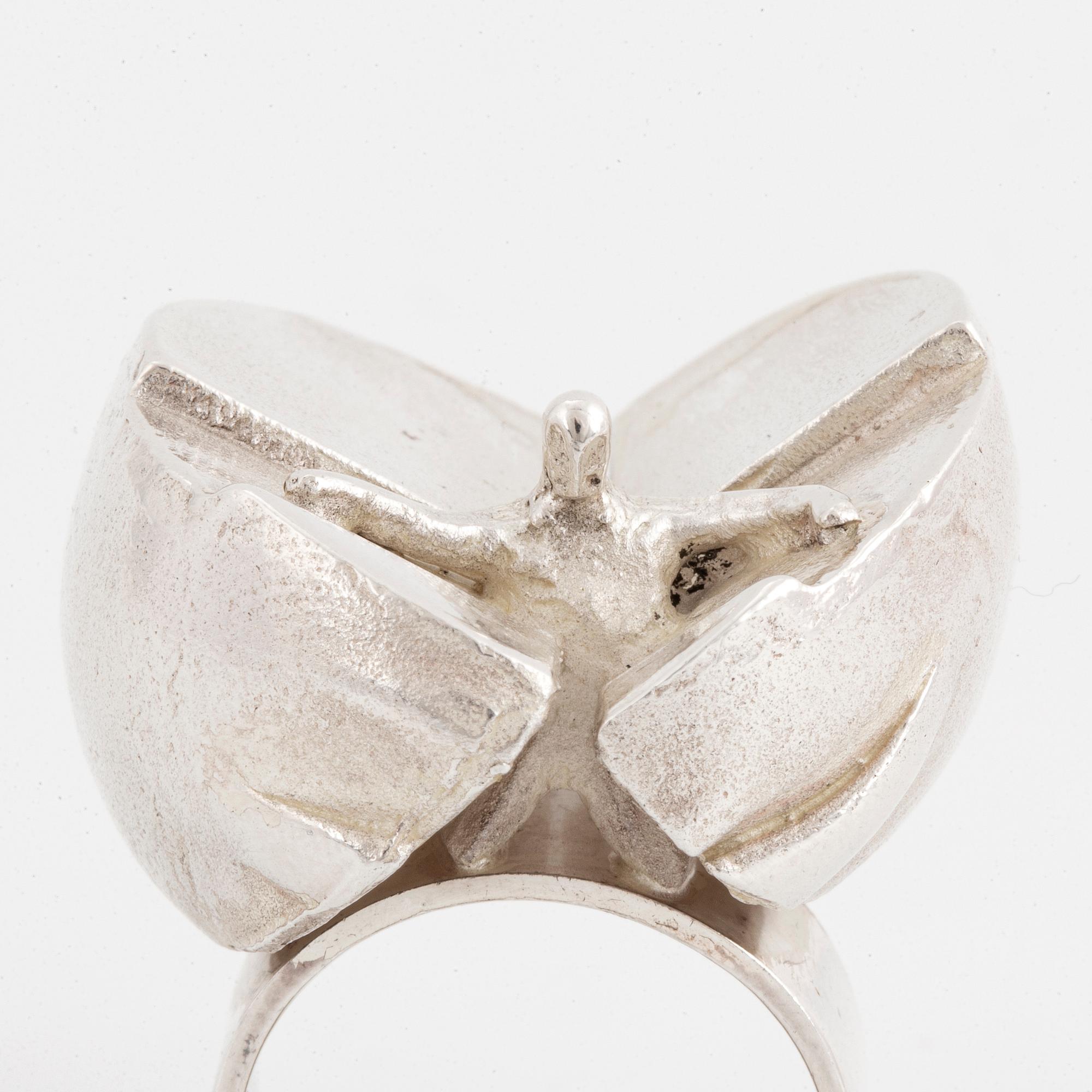 BJÖRN WECKSTRÖM, Ring, 'Ikaros', sterlingsilver. Lapponia 1971.