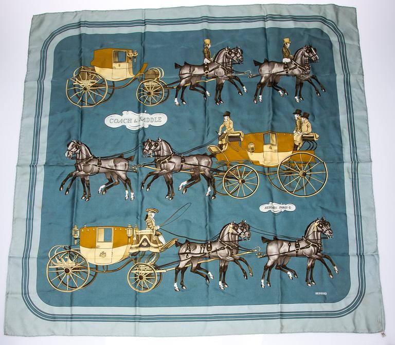 SCARF, "Coach & Saddle", Hermès.
